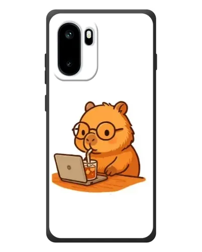 Чохол для OnePlus Ace 6 з картинкою «Капібара з ноутбуком»