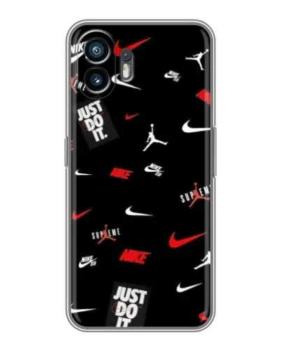 Чехол для OnePlus Ace 6T с картинкой «Nike Mix Pattern»