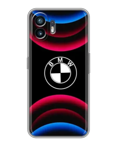 Чехол для OnePlus Ace 6T с картинкой «Логотип BMW и неоновые дуги» Чехол для OnePlus Ace 6T с картинкой «Логотип BMW и неоновые дуги»