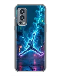 Чехол для OnePlus Nord 2 с картинкой «Jordan Gold Jumpman»
