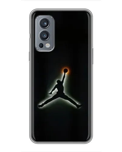 Чехол для OnePlus Nord 2 с картинкой «Jordan Gradient Logo»
