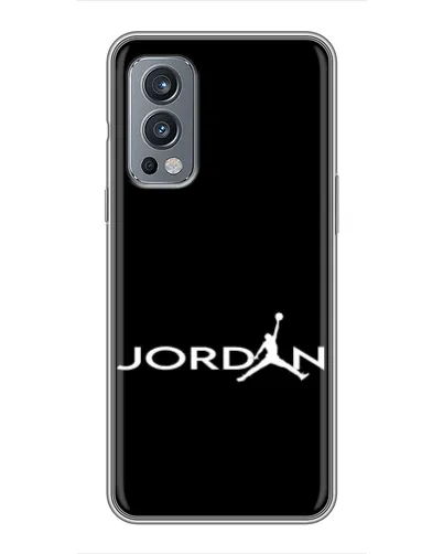 Чехол для OnePlus Nord 2 с картинкой «Jordan White Logo»