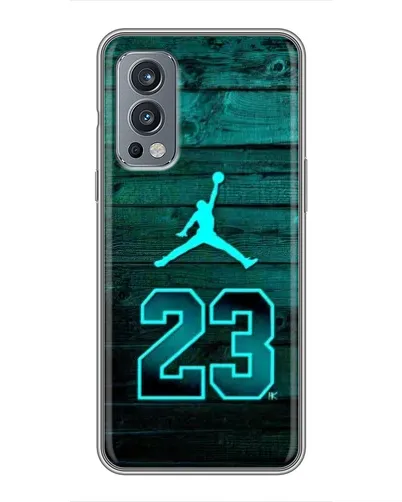 Чехол для OnePlus Nord 2 с картинкой «Jordan Cyan 23»
