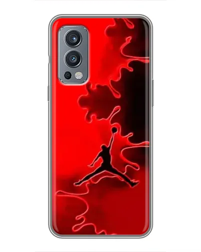 Чехол для OnePlus Nord 2 с картинкой «Jordan Red Smoke»