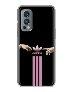 Чехол для OnePlus Nord 2 с картинкой «Adidas Hands»