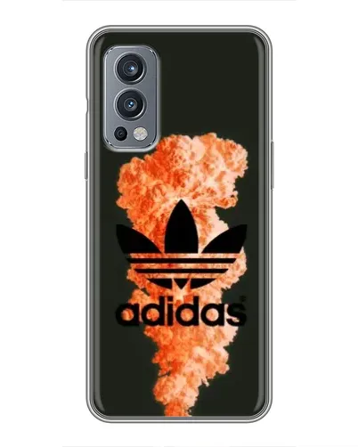 Чехол для OnePlus Nord 2 с картинкой «Оранжевый дым Adidas» Чехол для OnePlus Nord 2 с картинкой «Оранжевый дым Adidas»