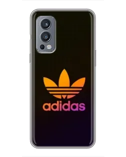 Чехол для OnePlus Nord 2 с картинкой «Градиент Adidas»