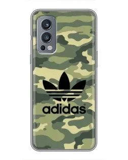 Чехол для OnePlus Nord 2 с картинкой «Милитари стиль Adidas»