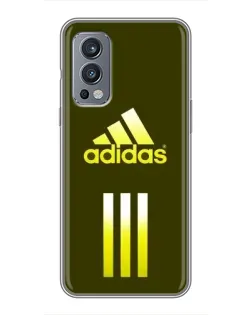Чехол для OnePlus Nord 2 с картинкой «Оливковый градиент Adidas»