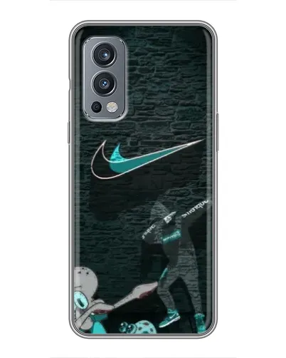 Чехол для OnePlus Nord 2 с картинкой «Спортивный арт Nike»