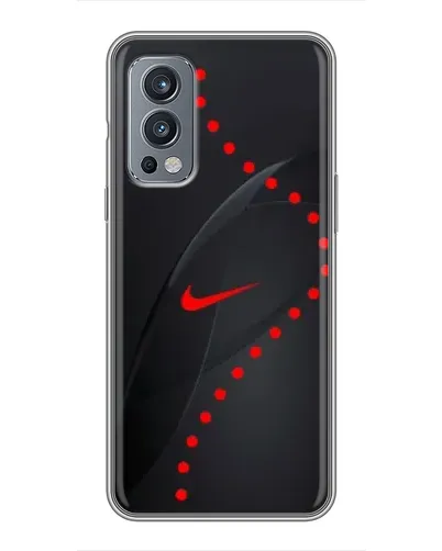 Чехол для OnePlus Nord 2 с картинкой «Абстрактный дизайн Nike»
