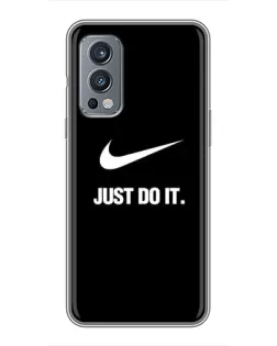 Чехол для OnePlus Nord 2 с картинкой «Классический принт Nike»