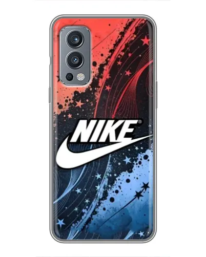 Чехол для OnePlus Nord 2 с картинкой «Градиентный принт Найк»