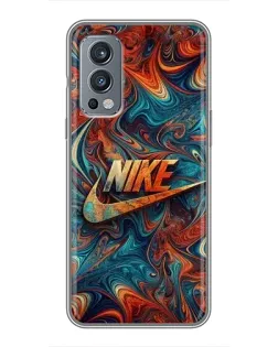 Чехол для OnePlus Nord 2 с картинкой «Nike в абстракции»