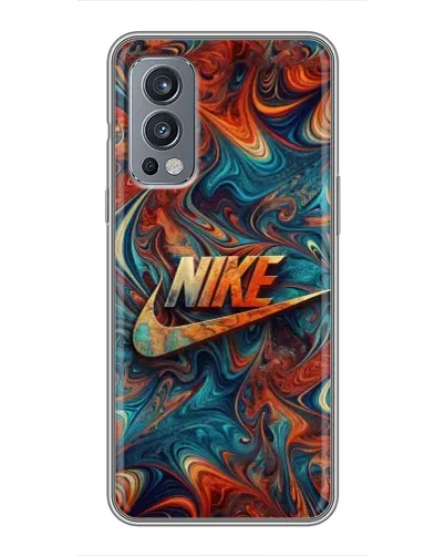 Чехол для OnePlus Nord 2 с картинкой «Nike в абстракции»