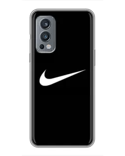 Чехол для OnePlus Nord 2 с картинкой «Минималистический Найк»