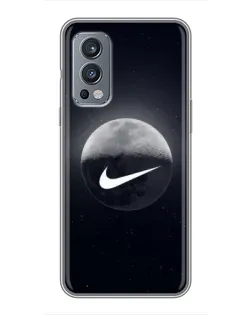 Чехол для OnePlus Nord 2 с картинкой «Nike в стиле граффити»