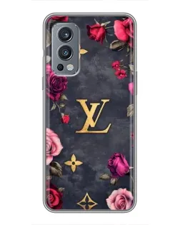 Чехол для OnePlus Nord 2 с картинкой «Цветочный Louis Vuitton»