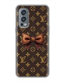 Чехол для OnePlus Nord 2 с картинкой «LV с бантом»