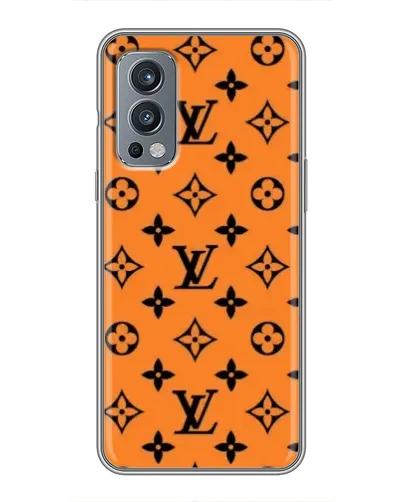 Чехол для OnePlus Nord 2 с картинкой «Оранжевый стиль LV»