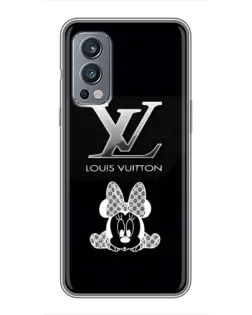 Чехол для OnePlus Nord 2 с картинкой «LV и Минни Маус»