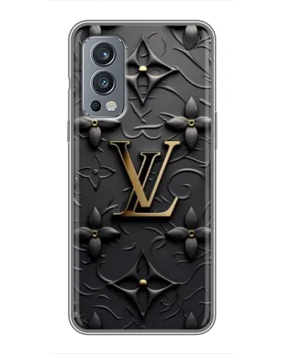 Чехол для OnePlus Nord 2 с картинкой «Кожаная текстура LV»