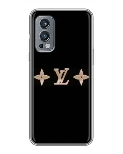 Чехол для OnePlus Nord 2 с картинкой «Louis Vuitton — минимализм»