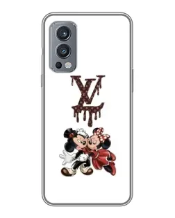 Чехол для OnePlus Nord 2 с картинкой «LV и Микки Маус»