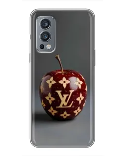 Чехол для OnePlus Nord 2 с картинкой «Красное яблоко LV»