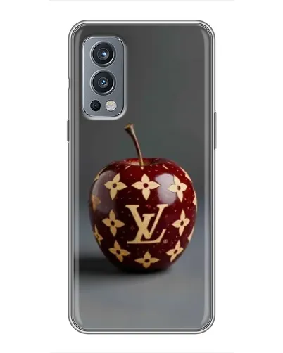 Чехол для OnePlus Nord 2 с картинкой «Красное яблоко LV»