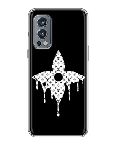 Чехол для OnePlus Nord 2 с картинкой «Цветочная монограмма»