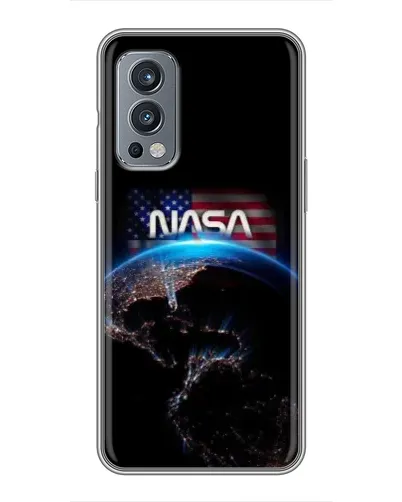 Чехол для OnePlus Nord 2 с картинкой «Земля из космоса NASA»