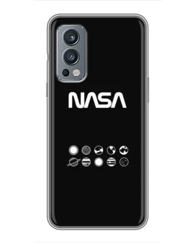 Чехол для OnePlus Nord 2 с картинкой «NASA — технический принт»