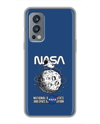 Чехол для OnePlus Nord 2 с картинкой «NASA — лунная миссия»