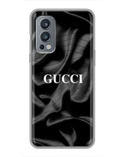 Чехол для OnePlus Nord 2 с картинкой «Gucci — шелковые волны» Чехол для OnePlus Nord 2 с картинкой «Gucci — шелковые волны»