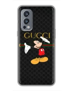 Чехол для OnePlus Nord 2 с картинкой «Микки Маус Gucci» Чехол для OnePlus Nord 2 с картинкой «Микки Маус Gucci»