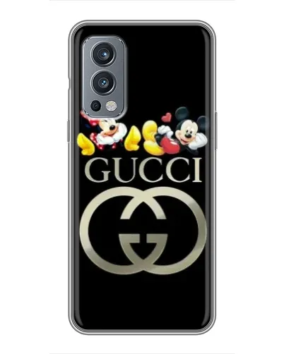 Чехол для OnePlus Nord 2 с картинкой «Gucci — герои Disney»