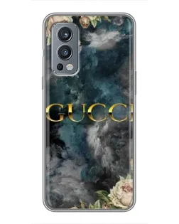 Чехол для OnePlus Nord 2 с картинкой «Абстрактные цветы Gucci» Чехол для OnePlus Nord 2 с картинкой «Абстрактные цветы Gucci»
