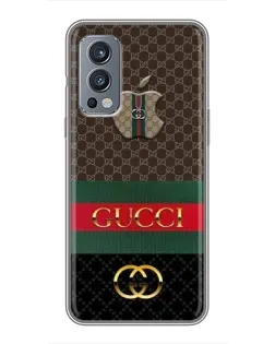 Чехол для OnePlus Nord 2 с картинкой «Gucci — брендированный десерт» Чехол для OnePlus Nord 2 с картинкой «Gucci — брендированный десерт»