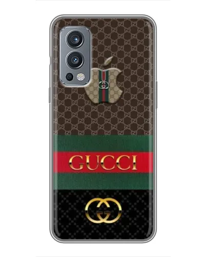 Чехол для OnePlus Nord 2 с картинкой «Gucci — брендированный десерт»