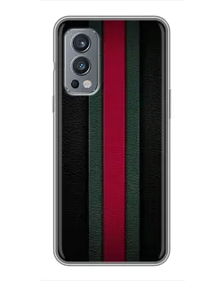 Чехол для OnePlus Nord 2 с картинкой «Gucci — неоновая линия» Чехол для OnePlus Nord 2 с картинкой «Gucci — неоновая линия»