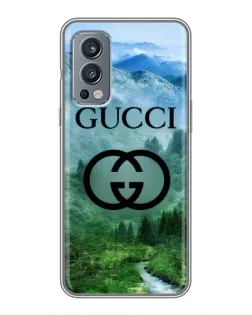 Чехол для OnePlus Nord 2 с картинкой «Gucci — горный пейзаж» Чехол для OnePlus Nord 2 с картинкой «Gucci — горный пейзаж»