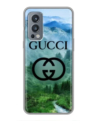 Чехол для OnePlus Nord 2 с картинкой «Gucci — горный пейзаж»