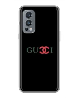 Чехол для OnePlus Nord 2 с картинкой «Gucci — красный градиент» Чехол для OnePlus Nord 2 с картинкой «Gucci — красный градиент»