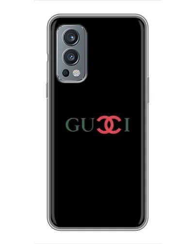 Чехол для OnePlus Nord 2 с картинкой «Gucci — красный градиент»