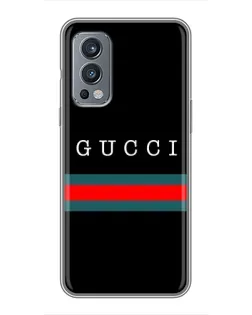 Чехол для OnePlus Nord 2 с картинкой «Gucci — красный пояс» Чехол для OnePlus Nord 2 с картинкой «Gucci — красный пояс»
