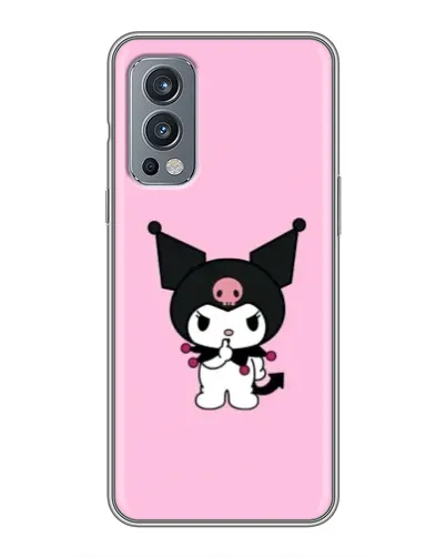 Чехол для OnePlus Nord 2 с картинкой «Kuromi — розовая нежность»