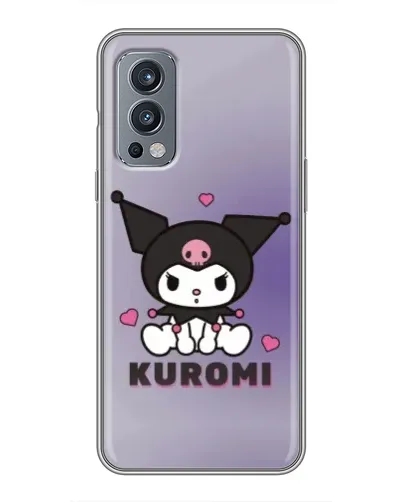 Чехол для OnePlus Nord 2 с картинкой «Kuromi — фиолетовый арт»