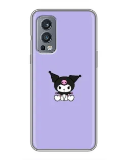 Чехол для OnePlus Nord 2 с картинкой «Kuromi — фиолетовый минимализм»