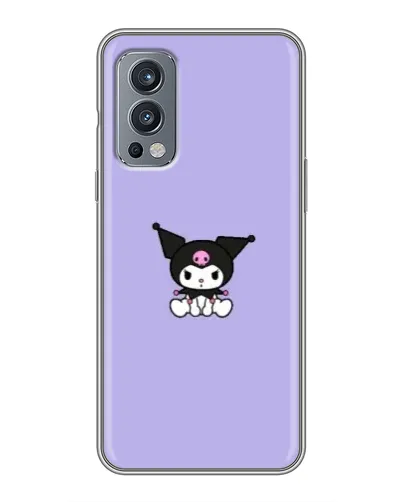 Чехол для OnePlus Nord 2 с картинкой «Kuromi — фиолетовый минимализм»